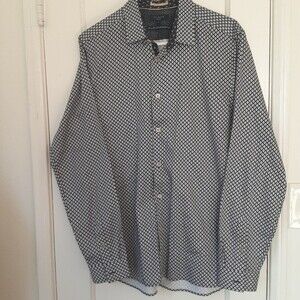 Ted Baker London Shirt Long Sleeve Button Up Men's 4 Large